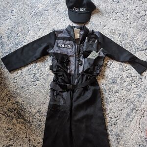 Kids Police Costume Sz 5/6